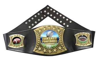 Fantasy Football Championship Leather Belt