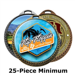 2-1/4"  Medals w/ 2" Full-Color Custom Insert EXP-024A