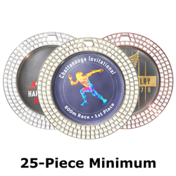 2-3/4" GEM Medals w/ 2" Full-Color Custom Insert EXP-046A