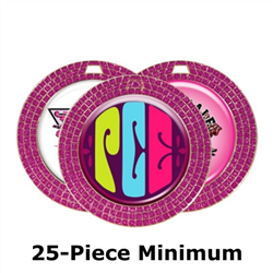 2-3/4" GEM Medals w/ 2" Full-Color Custom Insert EXP-048A