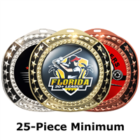 2-3/4" x 3" Legacy Medals w/ 2" Full Color Custom Insert (EXP-055A)