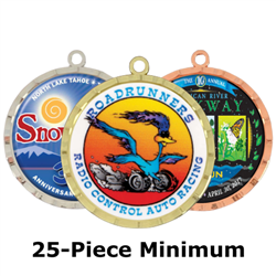2-1/4"  Medals w/ 2" Full Color Custom Insert EXP-D225