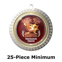 3" Dual Plated Medals w/ 2" Full Color CUSTOM Insert EXP-DPMBE