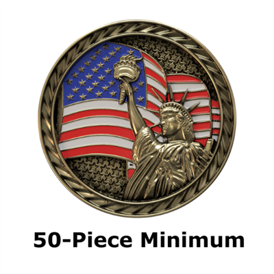 2" Custom Texture Tone Liberty Coin