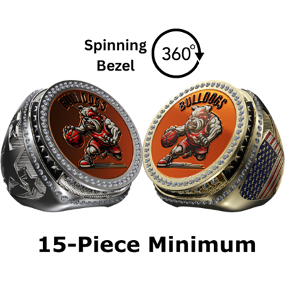 Custom Legacy Spinner Logo Champion Rings