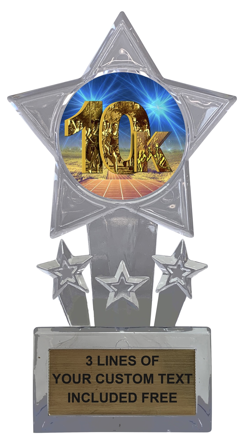 Cross Country/5K/Marathon 7" Acrylic Award Trophy FREE custom engraving 