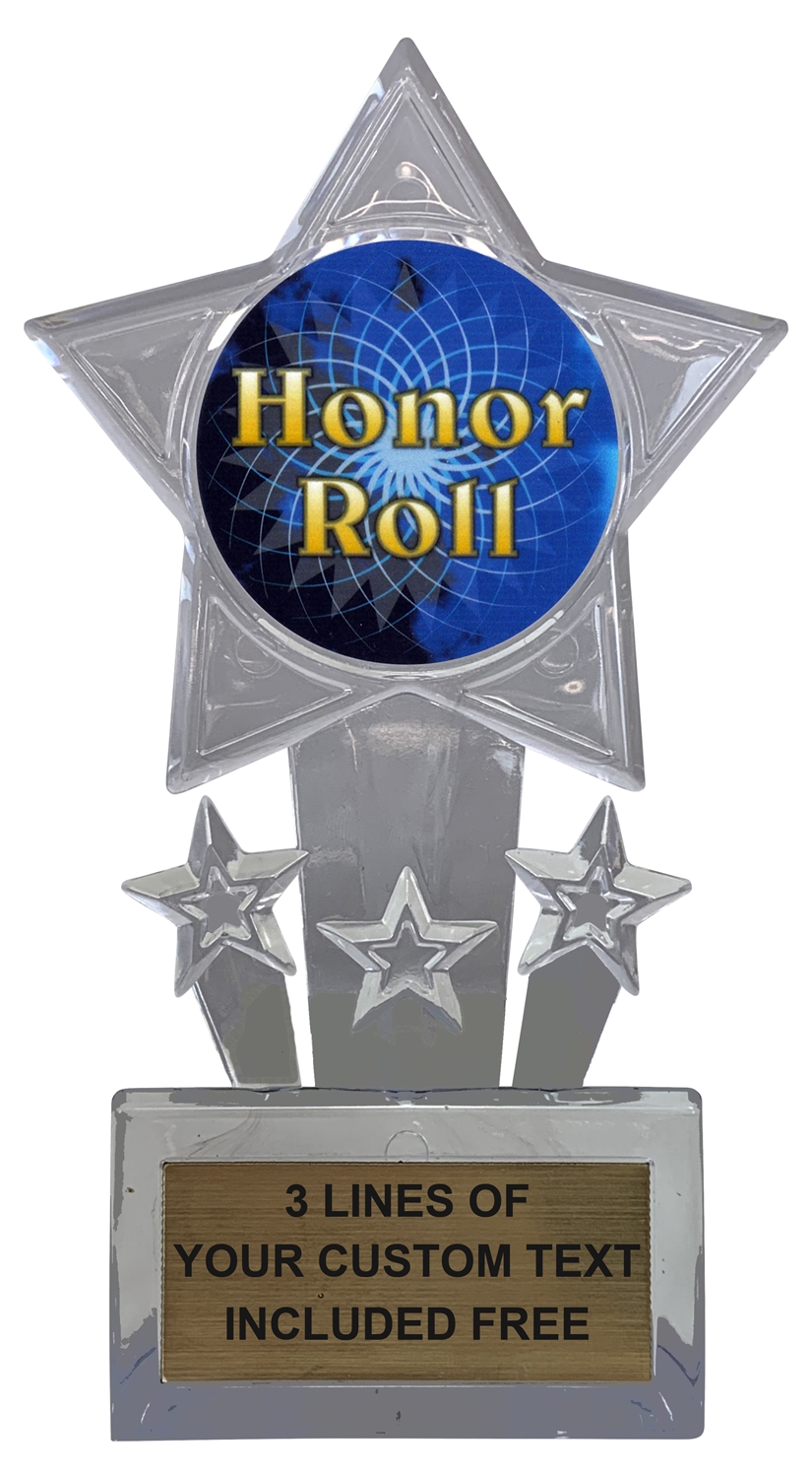 Express Medals 6 x 8 Walnut Finish Basketball Star Plaque Trophy Award with Custom Engraved Personalized Text 