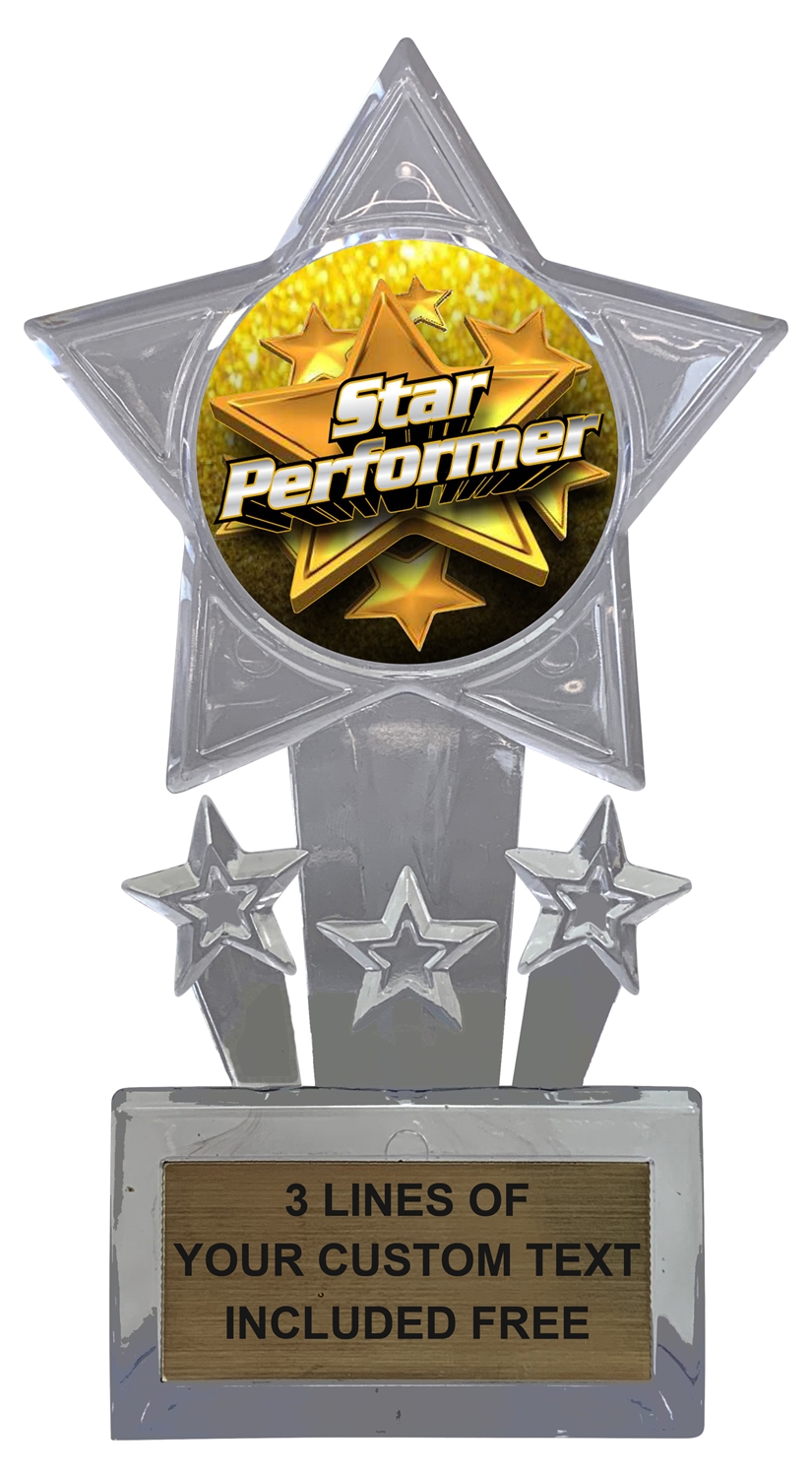 Star Performer Acrylic Trophy Award