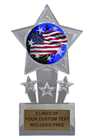 American USA Flag Trophy Cup