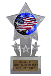 American USA Flag Trophy Cup
