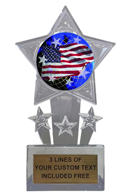 American USA Flag Trophy Cup