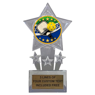 Pickleball Acrylic Trophy