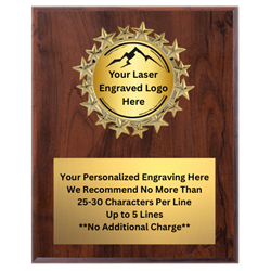 Custom Laser Engraved Insert Plaque (F106-Custom-VL)