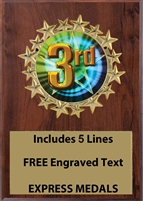 Plaques available in 3 sizes 4x6, 5x7 or 6x203