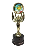 Book and Lamp Victory Wristband Trophy