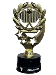 Express Medals 2 Pack of 7 Inch Tall Pickle Ball Trophy Awards Includes Silicone Champion Wrist Band Awards 2 pk Pickleball Trophies award prize gift favor