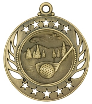 2-1/4" Galaxy Golf Medal GM105
