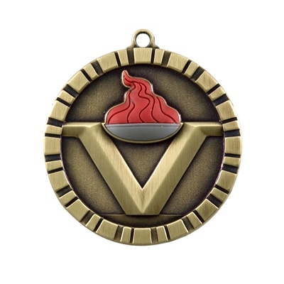 2" Raised Rubber Detail Victory Medal IM290