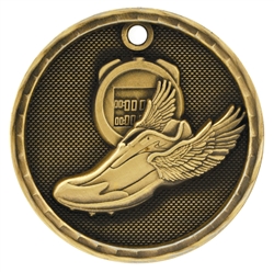 2" 3D Track Medal