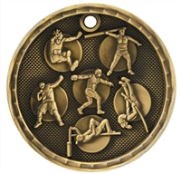2" 3D Track & Field Medal