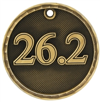2" 3D 26.2K Marathon Medal