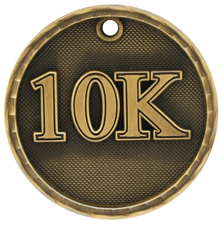 2" 3D 10K Medal