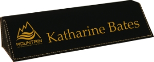 Personalized Desk Wedge Black