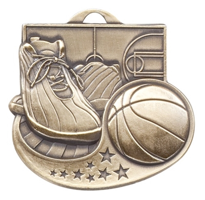 2" Star Blast Basketball Medal M1003