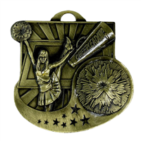 2" Star Blast Cheerleading Medal M1005