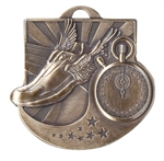 2" Star Blast Track Medal M1015