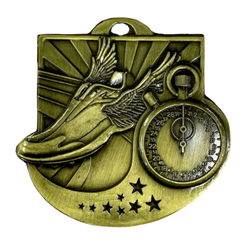 2" Star Blast Track Medal (M1015)