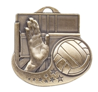 2" Star Blast Volleyball Medal M1017