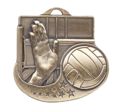 2" Star Blast Volleyball Medal M1017