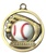 2" Raised Rubber Baseball Medal M402