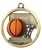 2" Raised Rubber Basketball Medal M403