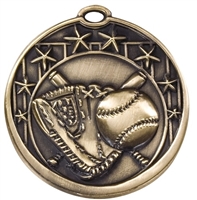 2" Star Baseball Medal M702