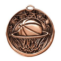 2" Star Basketball Medal (M703)