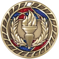 2-1/2" Glitter Victory Medal M801