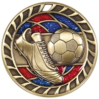 2-1/2" Glitter Soccer Medal M813