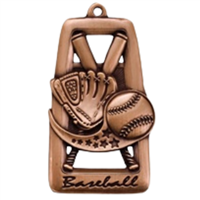 2-3/4" Star Blast Baseball Medal M902
