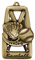 2-3/4" Star Blast Baseball Medal M902