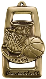 2-3/4" Star Blast Basketball Medal M903