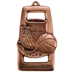 2-3/4" Star Blast Basketball Medal (M903)