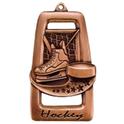 2-3/4" Star Blast Hockey Medal (M910)