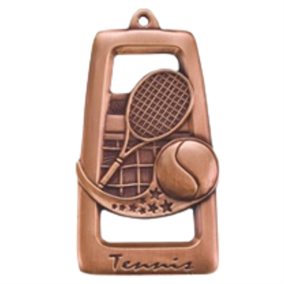 2-3/4" Star Blast Tennis Medal M916
