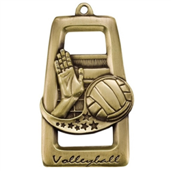 2-3/4" Star Blast Volleyball Medal M917