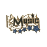 1-1/4" 5-Star Music Pin MA13