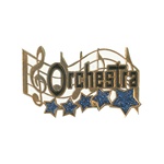 1-1/4" 5-Star Music - Orchestra Pin MA14