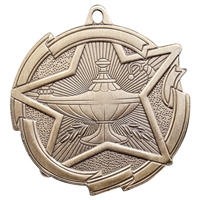 2-3/8" Star Lamp of Knowledge Medal MD1712
