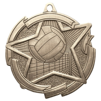 2-3/8" Star Volleyball Medal MD1717